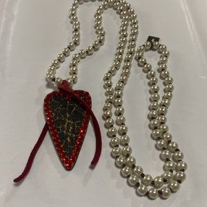 Wooden Leopard Necklace